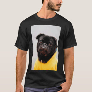 Pug with a yellow 946 T-Shirt