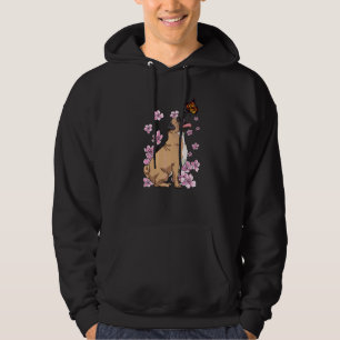 Pug With Butterfly Japanese Sakura Cherry Blossom Hoodie