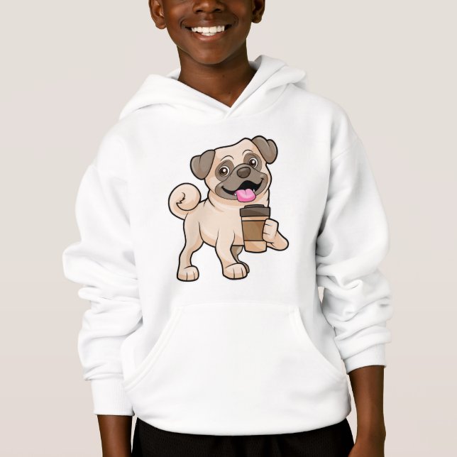 Pug with Coffee to go (Front)