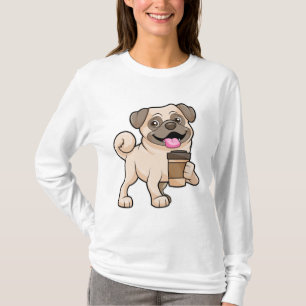 Pug with Coffee to go T-Shirt