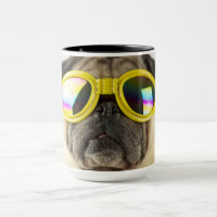 Pug with Goggles