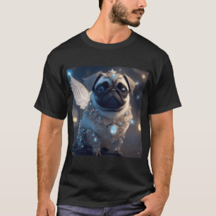 Pug With Jewels Art Inspired By Dog Breeds T-Shirt