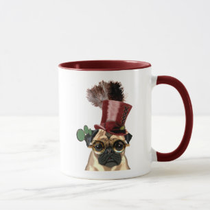 Pug with Steampunk Style Top Hat Mug