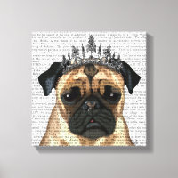 Pug With Tiara