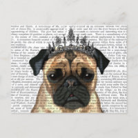 Pug With Tiara