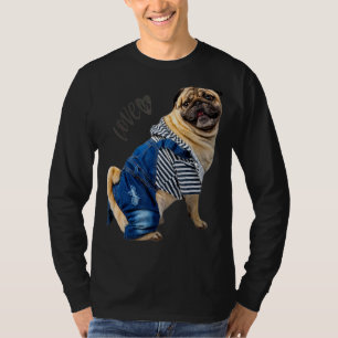 Pug Women Men Pug Mum Dad Life Love Dog Pet 12 T-Shirt