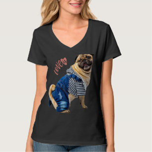 Pug  Women Men Pug Mum Dad Life Love Dog Pet 13 T-Shirt