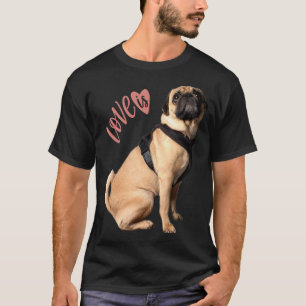 Pug Women Men Pug Mum Dad Life Love Dog Pet 9 T-Shirt