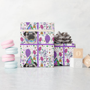 PUG WRAPPING PAPER