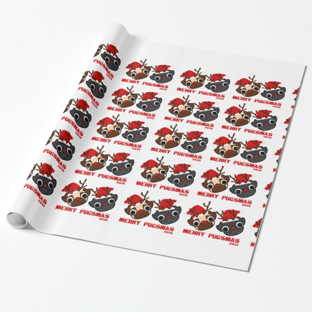 Pug Wrapping Paper (Unrolled)