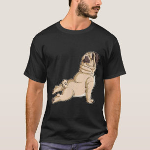 Pug Yoga Men Women Dog Lovers Puppy Funny Pose Gif T-Shirt
