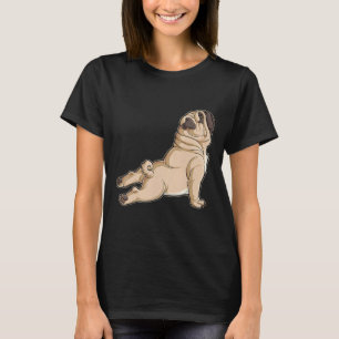Pug Yoga Men Women Dog Lovers Puppy Funny Pose Gif T-Shirt