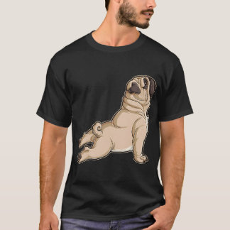 Pug Yoga T Men Women Dog Lovers Puppy Funny Pose G T-Shirt