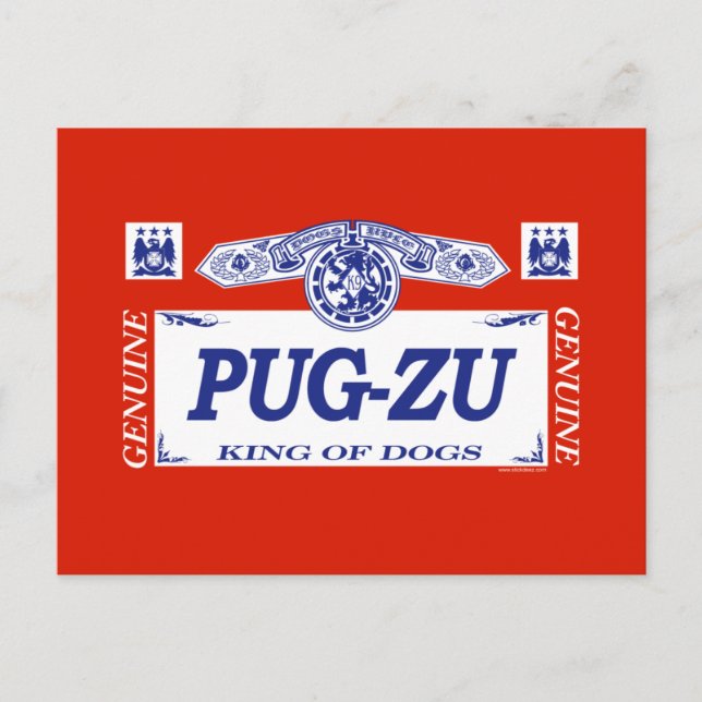 Pug-Zu Postcard (Front)