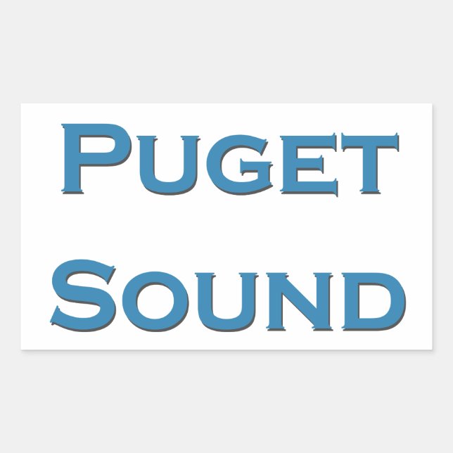 Puget Sound Rectangular Sticker (Front)