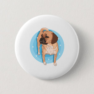 Puggle Dog Owner Puggles Lover 6 Cm Round Badge