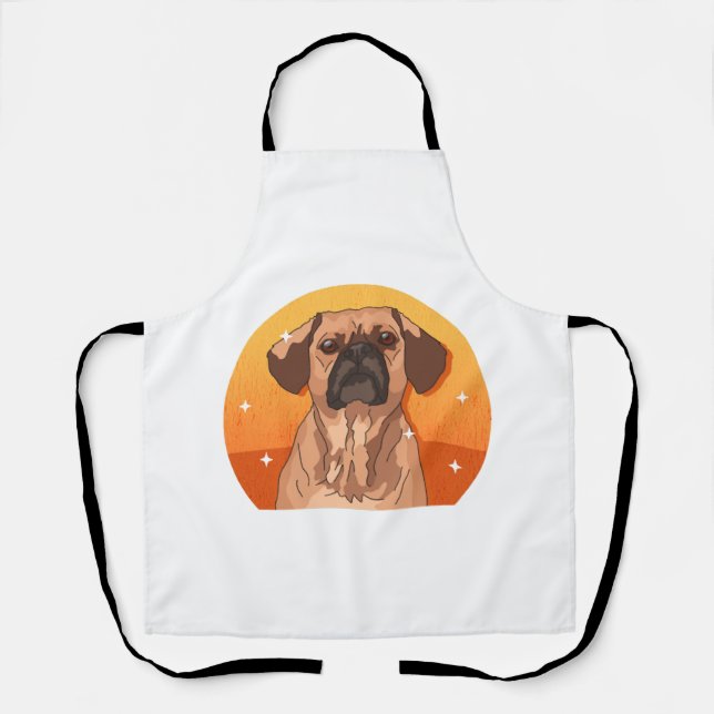 Puggle Dog Owner Puggles Lover Copy Apron (Front)
