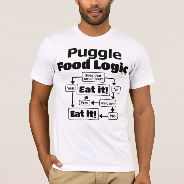 Puggle Food Logic T-Shirt (Front)