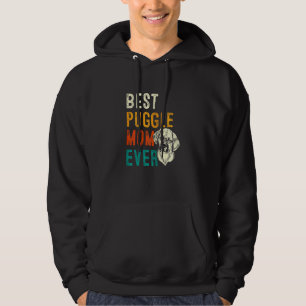 Puggle Graphic For Women Girls Moms Puggle Mum Hoodie
