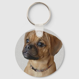 Puggle Lovers Gifts Key Ring