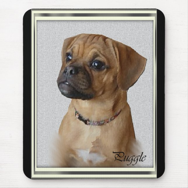 Puggle Lovers Gifts Mouse Pad (Front)