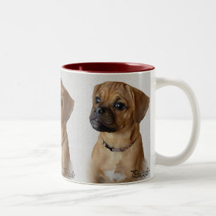 Puggle Lovers Gifts Two-Tone Coffee Mug