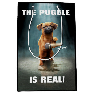 Puggle Mic Drop Medium Gift Bag