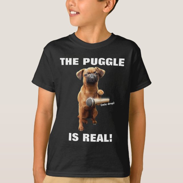 Puggle Mic Drop T-Shirt (Front)