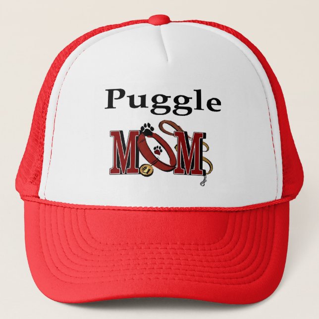 Puggle Mum Gifts Trucker Hat (Front)