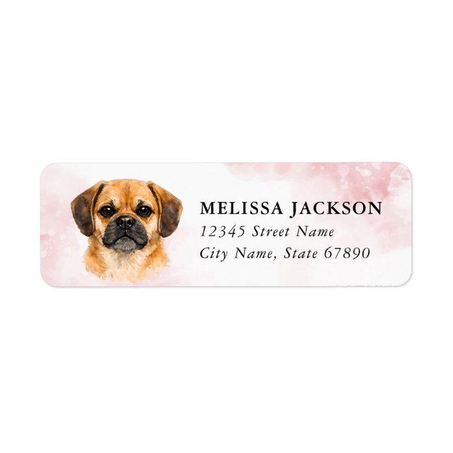 Puggle Return Address Labels (Front)