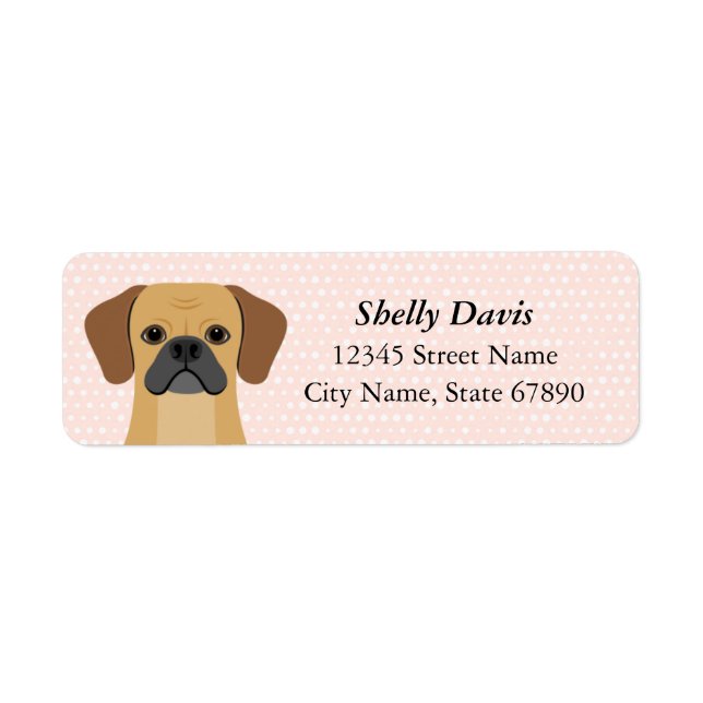 Puggle Return Address Labels (Front)