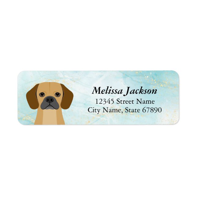 Puggle Return Address Labels (Front)