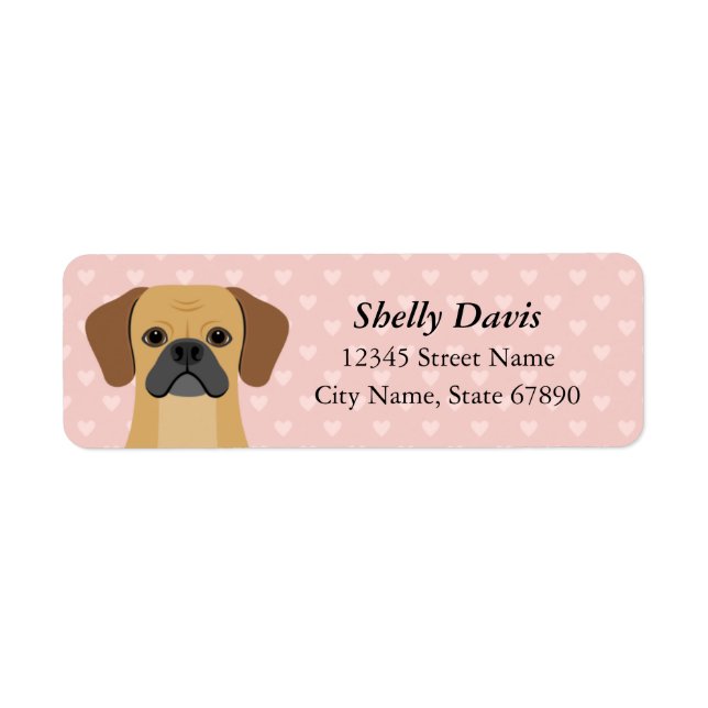 Puggle Return Address Labels (Front)