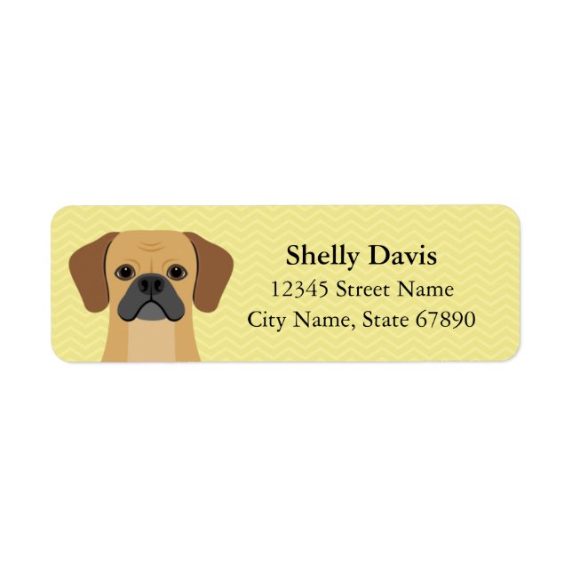 Puggle Return Address Labels (Front)