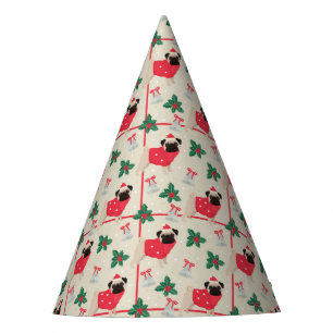 Puggy Christmas Party Hat