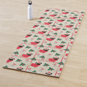 Puggy Christmas Yoga Mat