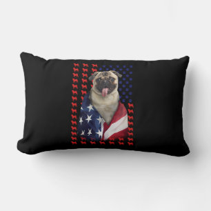 Puggy USA American Flag Lumbar Cushion