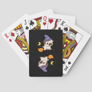 Puggy Witch Playing Cards