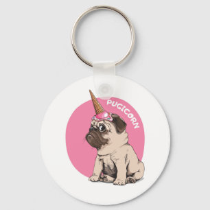 Pugicorn Key Ring