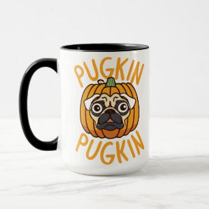 Pugkin Pug Dog Halloween Mug – Spooky Tee