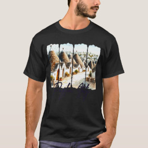 Puglia Italy Travelling Brushstroke Puglia Souveni T-Shirt