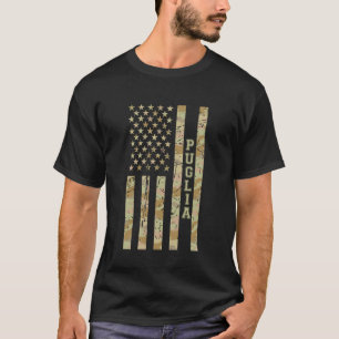 Puglia Region Italy Desert Camo Distressed America T-Shirt