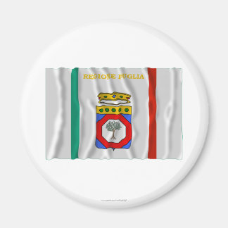 Puglia waving flag magnet