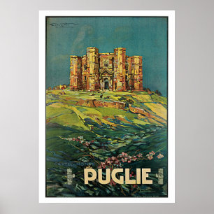 Puglie, Apulia, Italy Vintage Travel Poster