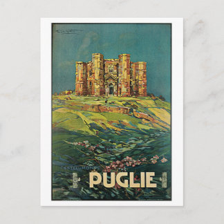 "Puglie ( Puglia ) Vintage Italian Travel Poster Postcard