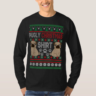 Pugly Pug Dog Ugly Christmas Xmas Pug Lovers Gift T-Shirt