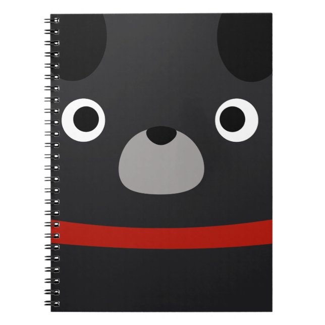 Pugly Pug Spiral Notebook (Front)