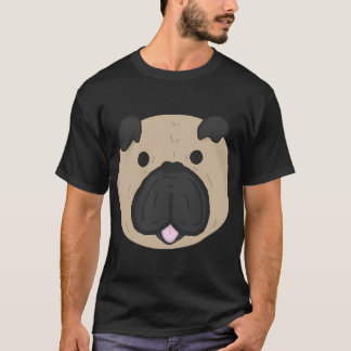 Pugly the Dog Emoji Sticker T-Shirt