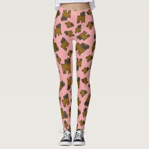 Pugs #6 Pink Leggings