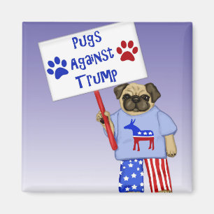 Pugs against Trump Magnet